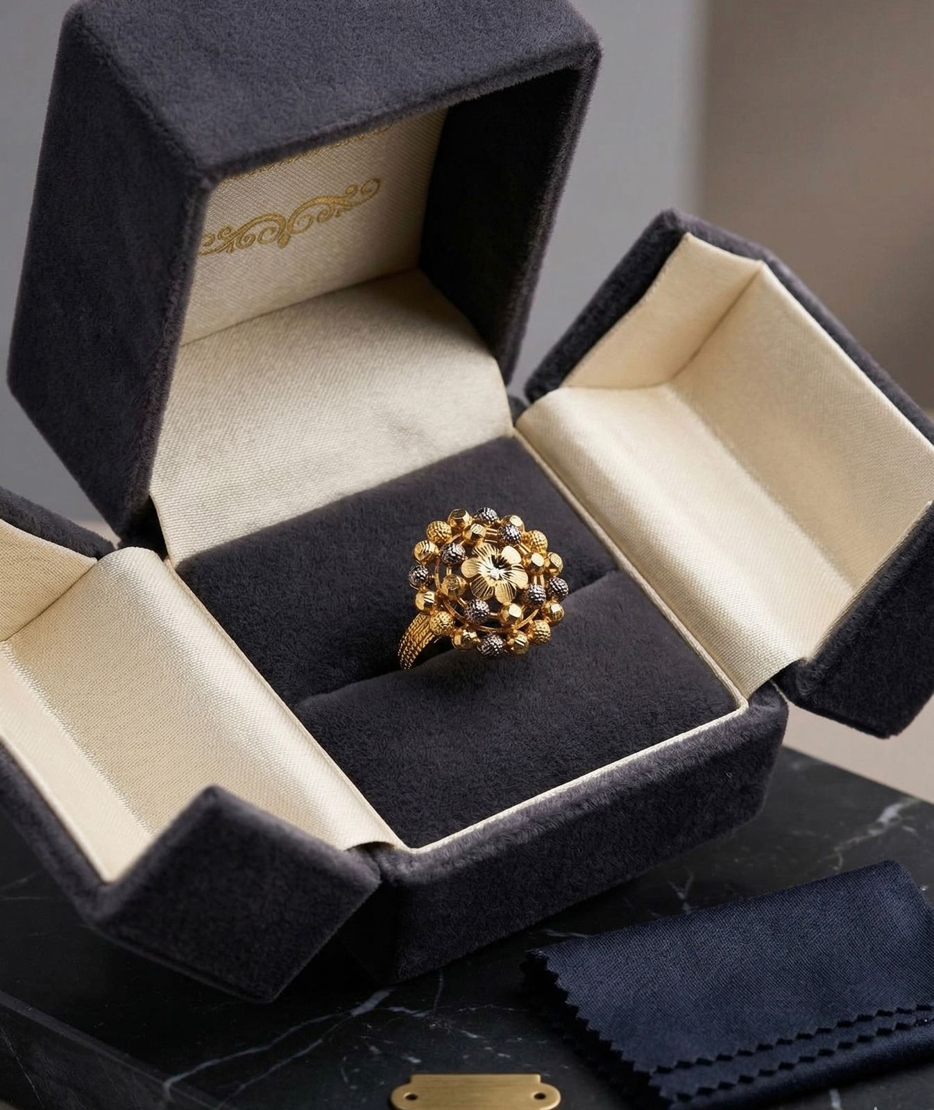 Golden Heritage Bloom Ring