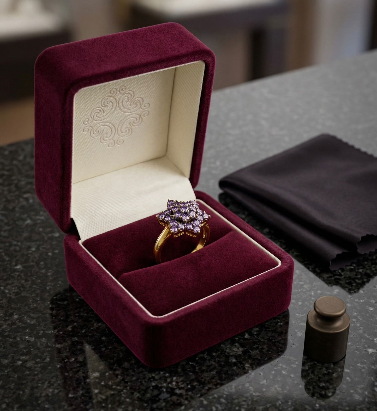Amethyst Starlet Ring
