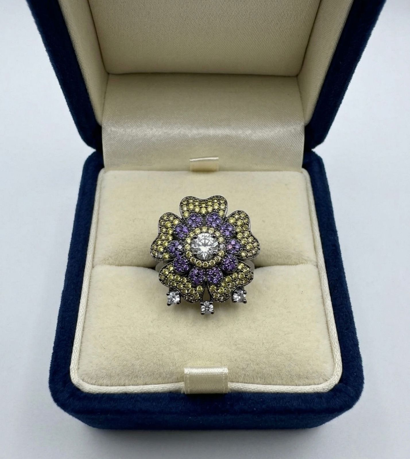 Violet Bloom Majesty Ring