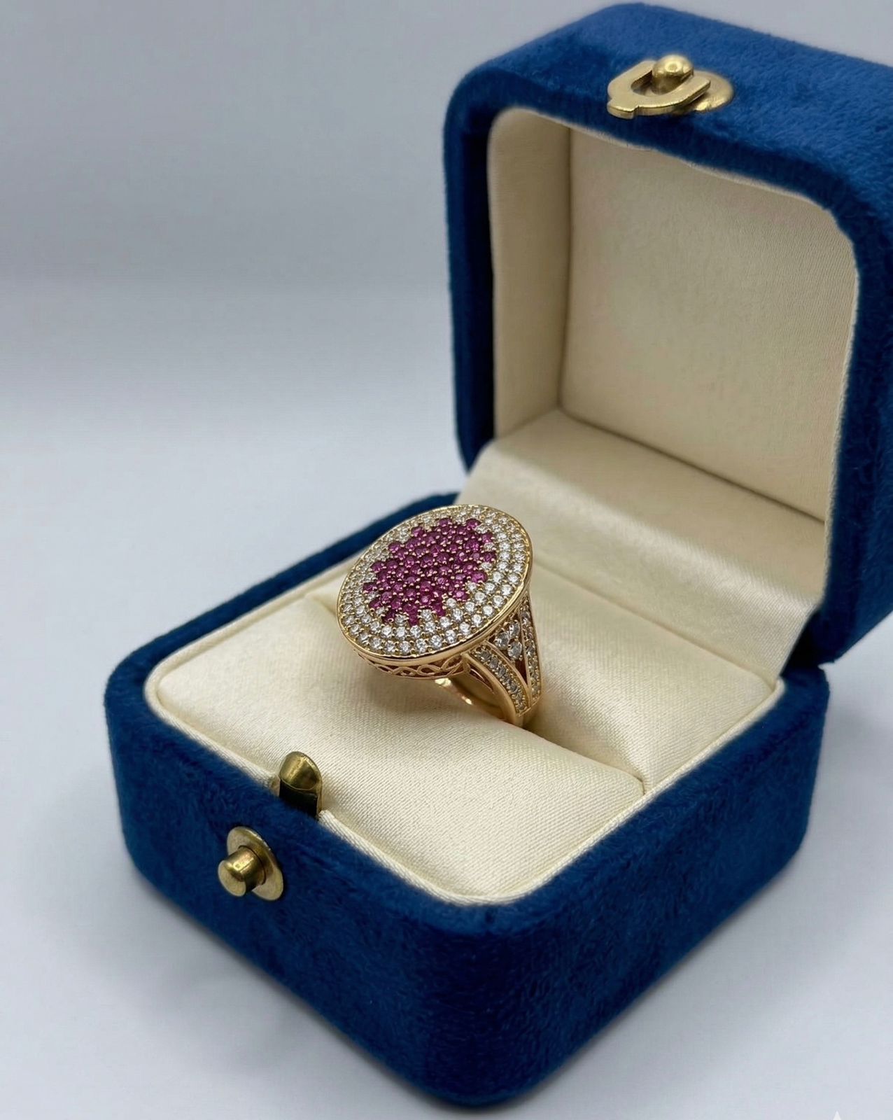 Ruby Halo Royale Ring