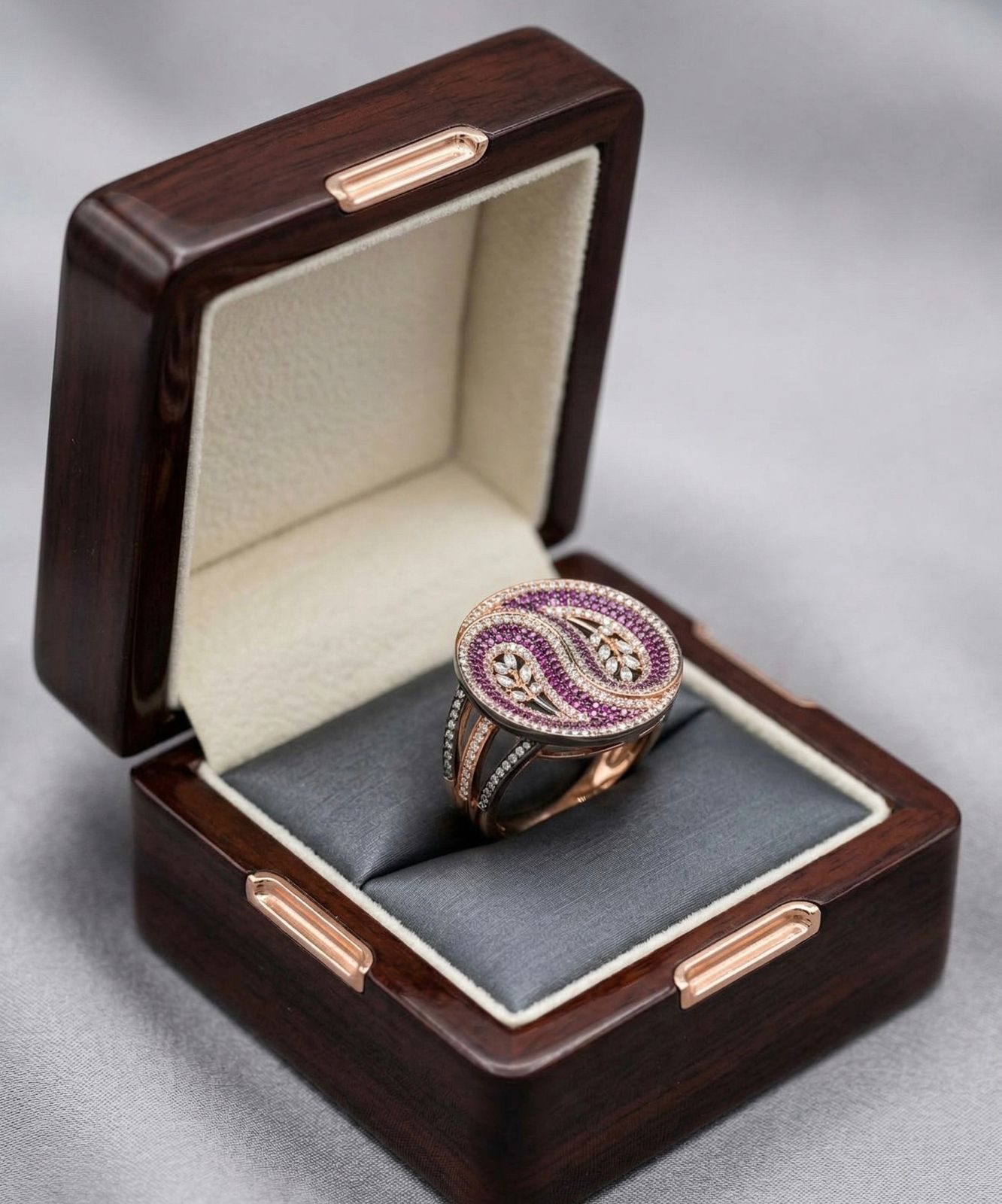 Rose Aura Infinity Ring