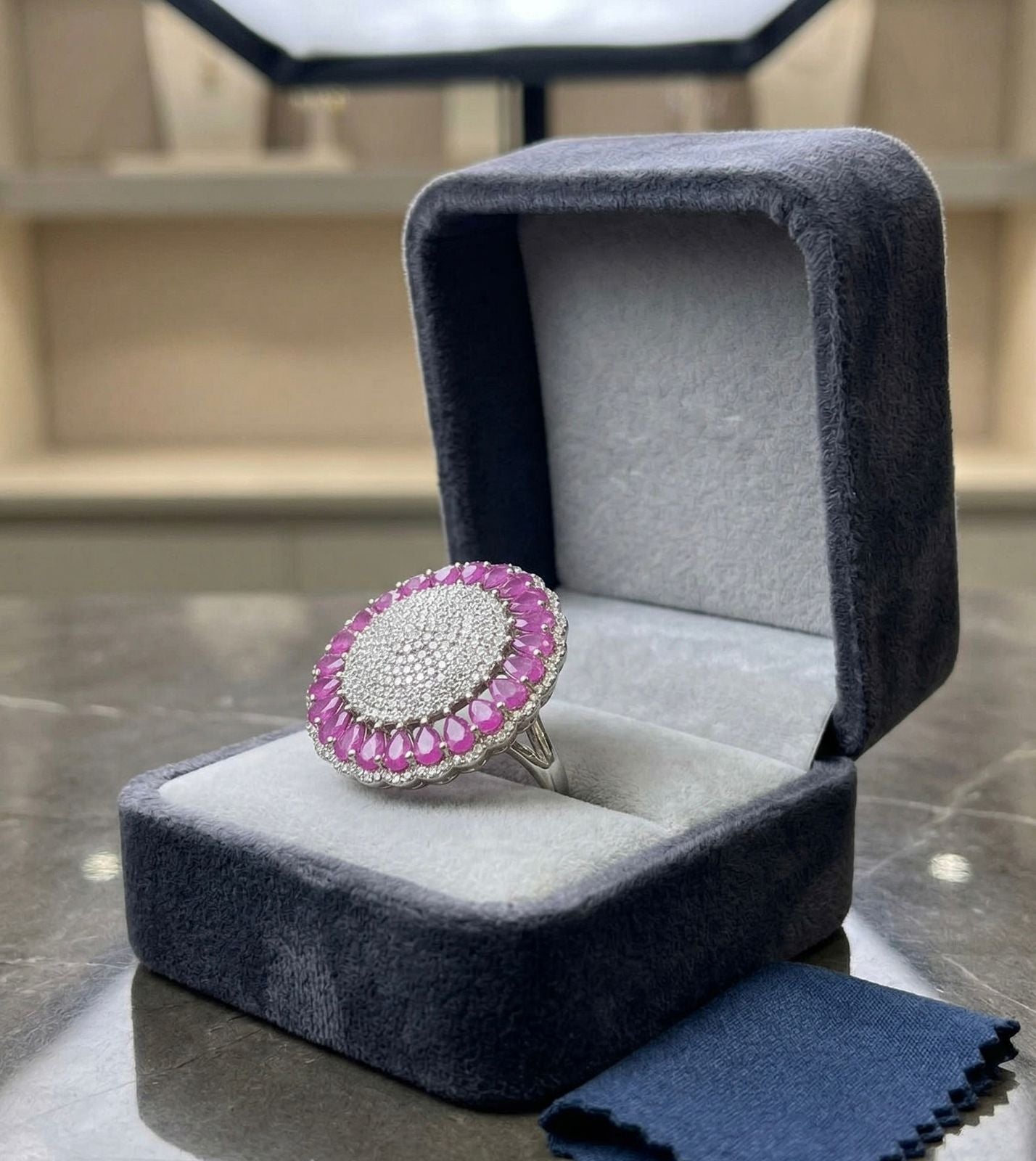Pink Aurora Luxe Ring