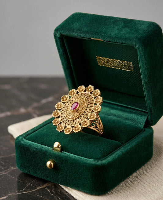 Royal Sunburst Heritage Ring