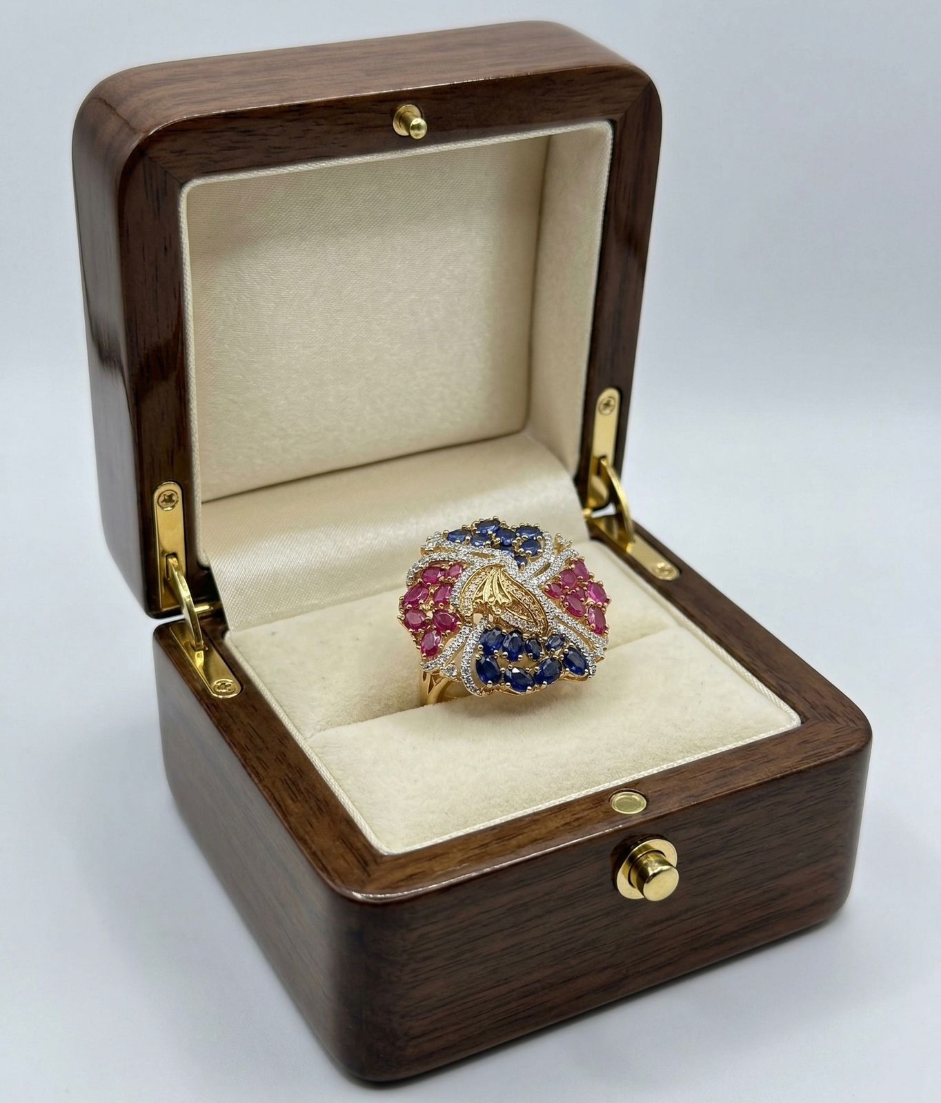 Royal Petal Sapphire Ring