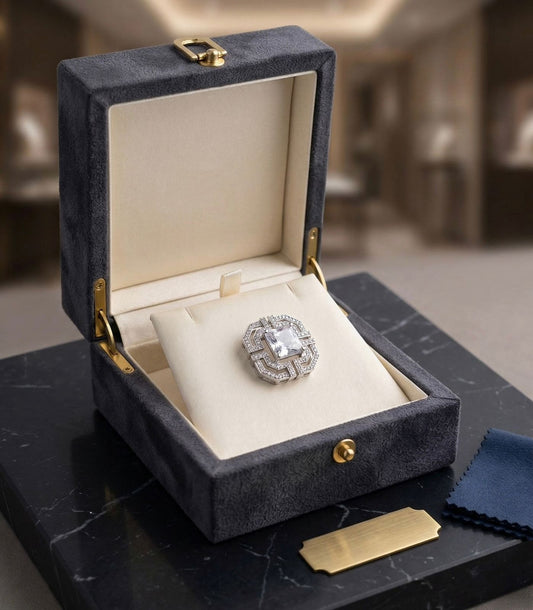 Crystal Monarch Ring