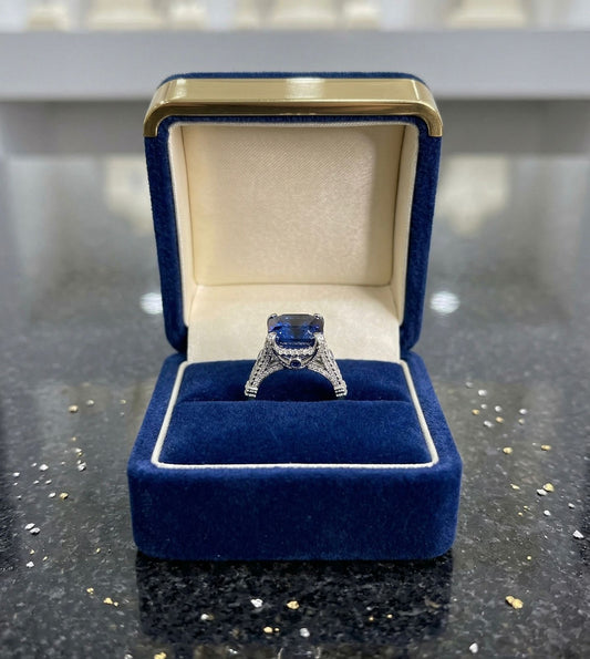 Midnight Sapphire Elegance Ring