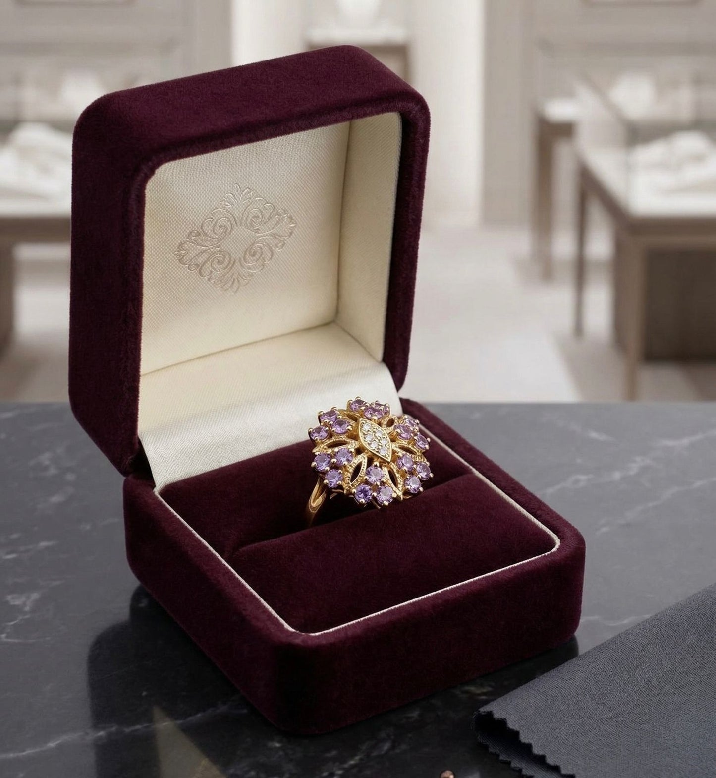 Lavender Royale Bloom Ring