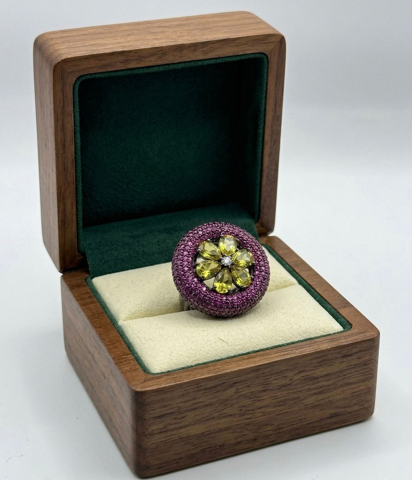 Orchid Glow Blossom Ring