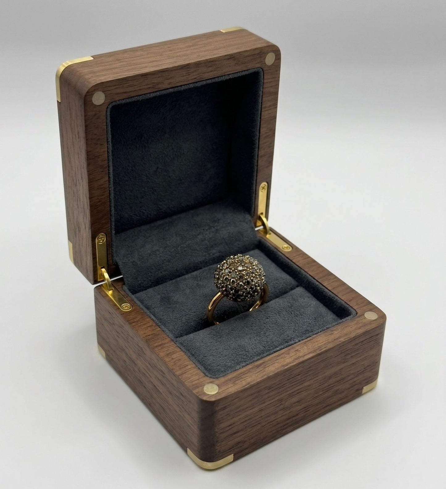 Midnight Stardust Dome Ring