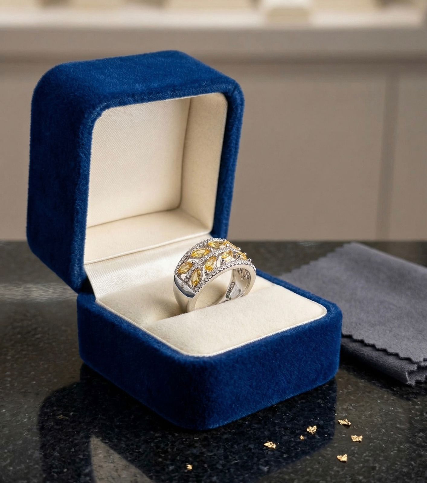 Golden Aurora Luxe Ring