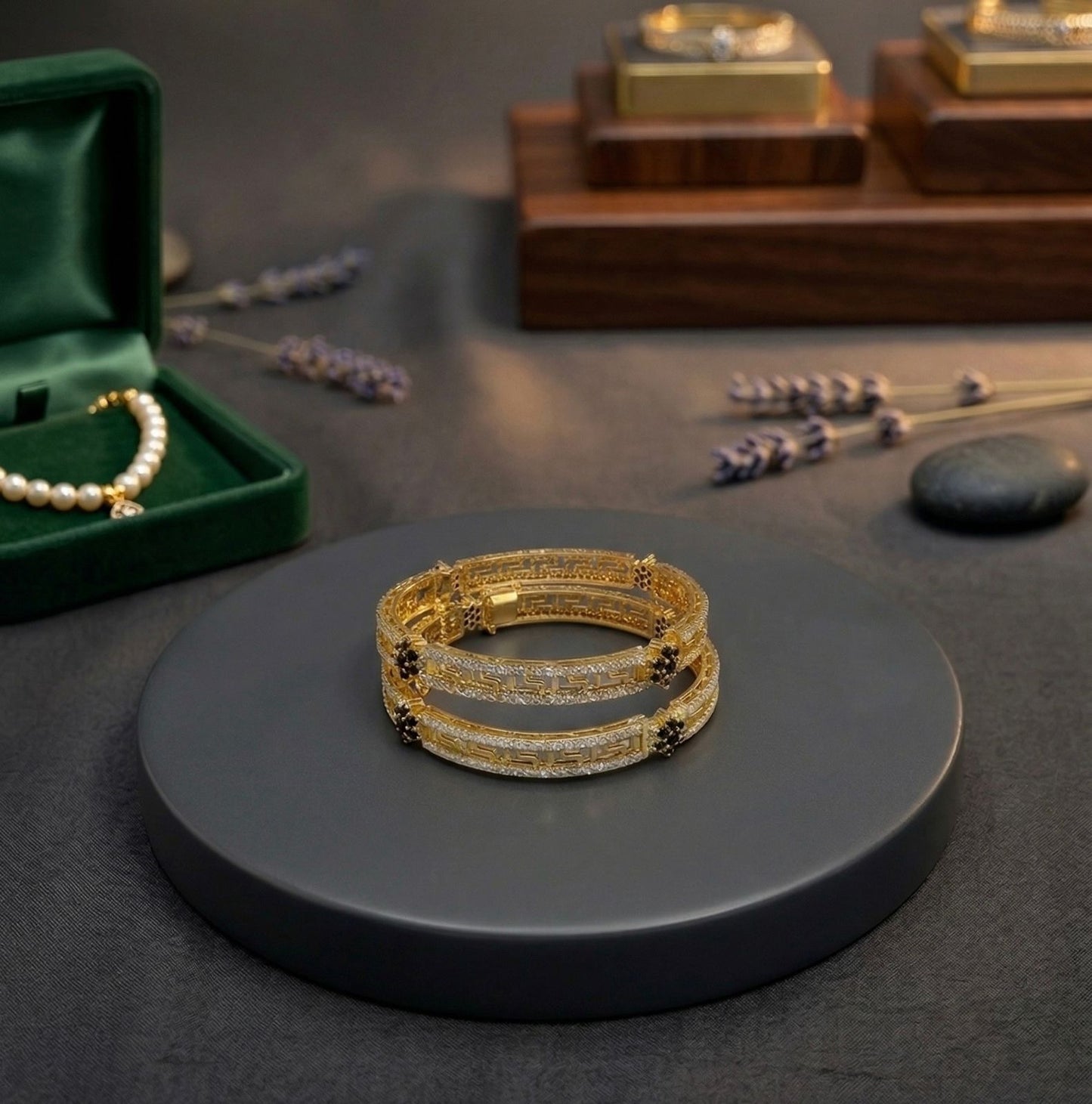 Midnight Luxe Bangle Set