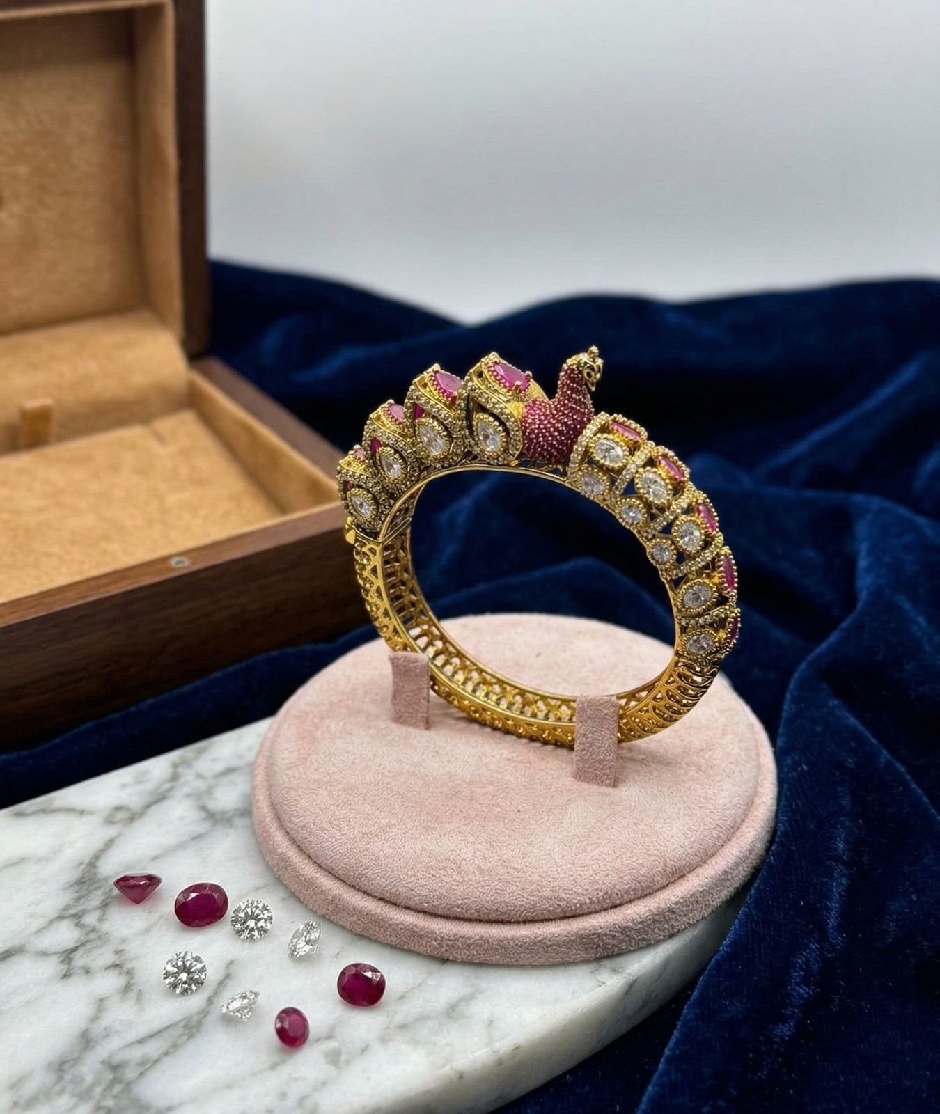 Royal Peacock Ruby Armlet