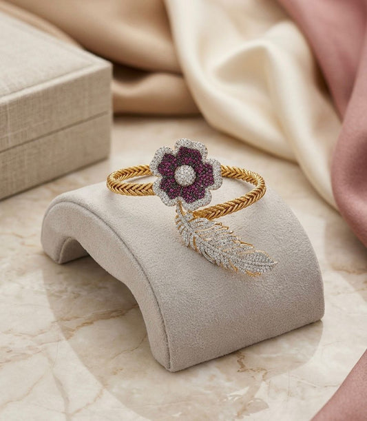 Blossom Feather Elegance Bracelet