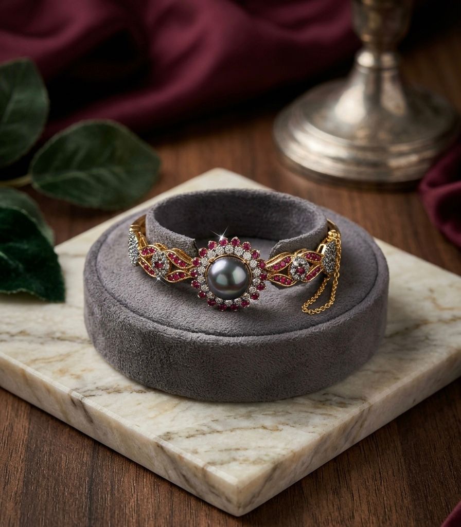 Midnight Pearl Royale Bracelet