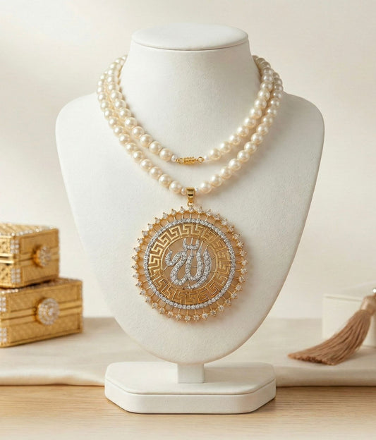 Noor-e-Allah Pearl Pendant Necklace