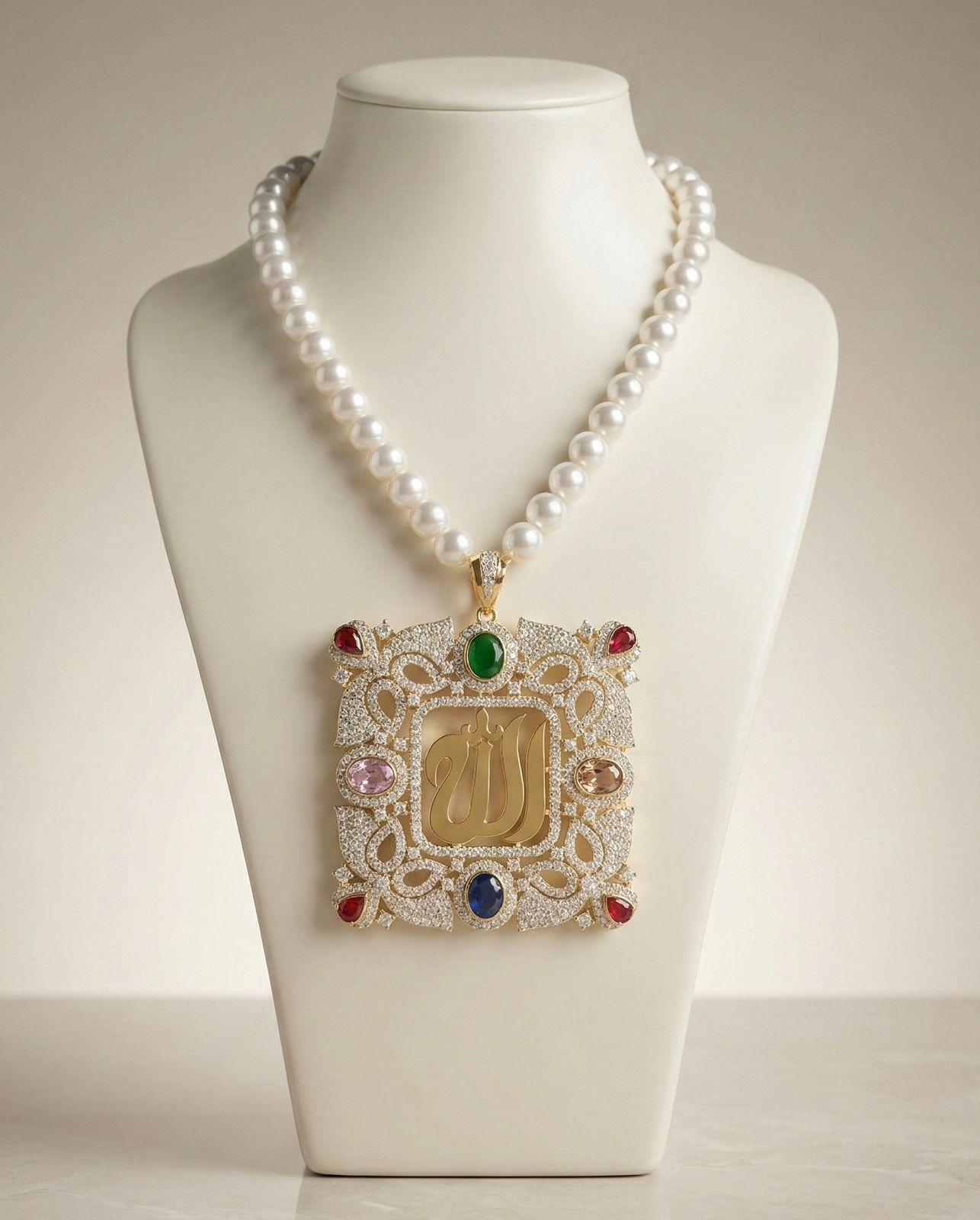 Noor Al Malik Pearl Statement Necklace